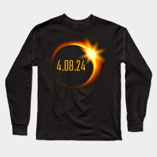 Eclipse solaire 4.08.24 Long Sleeve T-Shirt